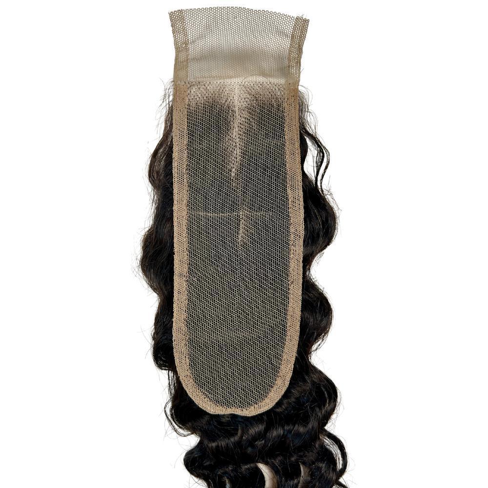 Mane Goals Brazilian Deep Wave 2x6 Transparent Closure