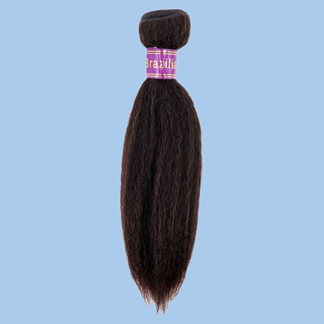 Mane Goals Brazilian Kinky Straight Bundle